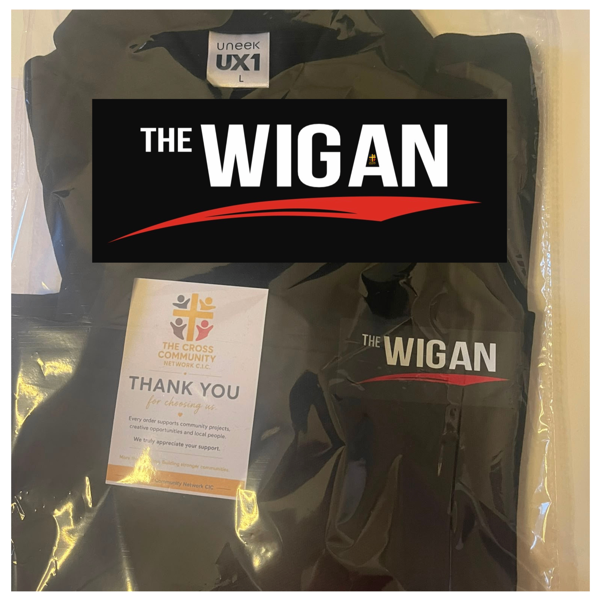 The Wigan branded clothing