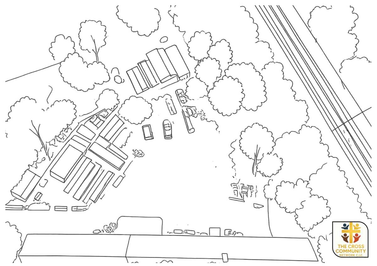Aerial line drawing site study 1
